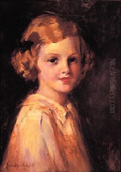 Portrait Of Mary Scott Fry Oil Painting by Laura Adeline Muntz