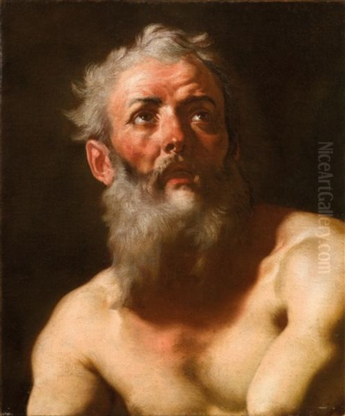 An Apostle Oil Painting by Francesco de Mura