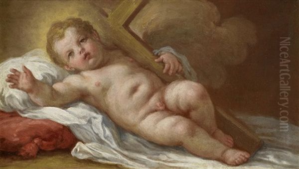 The Infant Christ Child Oil Painting by Francesco de Mura