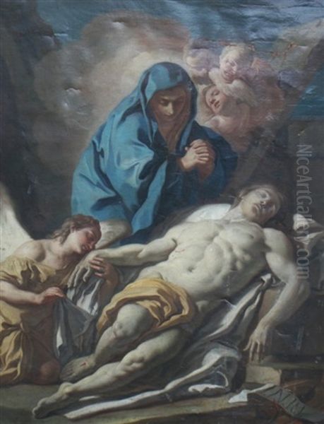 The Lamentation Oil Painting by Francesco de Mura