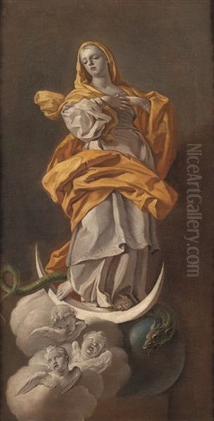 Immacolata Concezione Oil Painting by Francesco de Mura