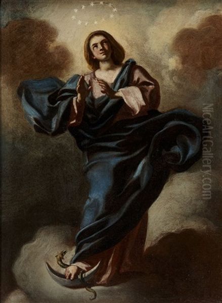 La Madonna Immacolata Concezione Oil Painting by Francesco de Mura