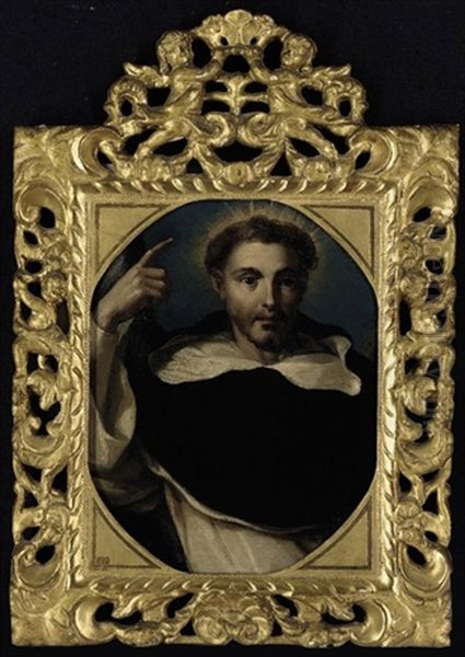 Saint Dominic Oil Painting by Francesco de Mura