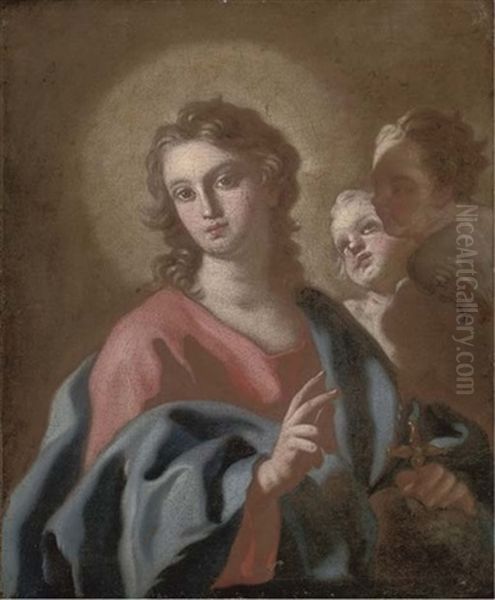 Salvator Mundi Oil Painting by Francesco de Mura