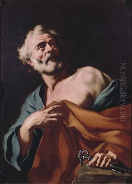 Saint Peter Oil Painting by Francesco de Mura