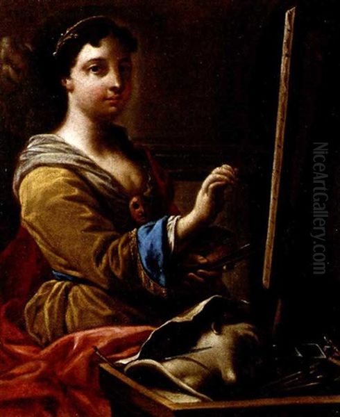 Allegorie De La Peinture Oil Painting by Francesco de Mura