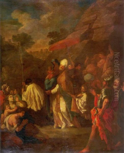 Prozession Zu Ehren Eines Heiligen Oil Painting by Francesco de Mura