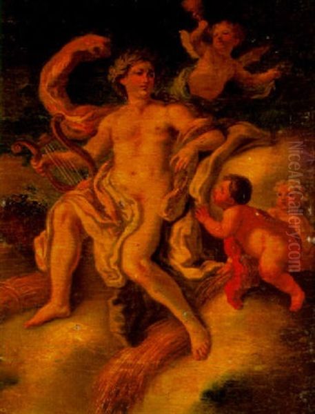 An Allegory Of Autumn Oil Painting by Francesco de Mura