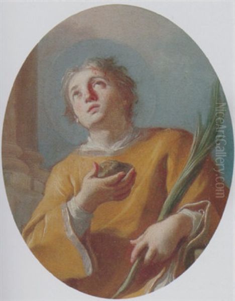 Saint Stephen Oil Painting by Francesco de Mura