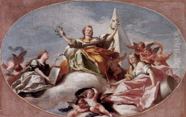 Allegorische Szene Oil Painting by Francesco de Mura