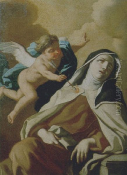 Estasi Di Santa Teresa Oil Painting by Francesco de Mura