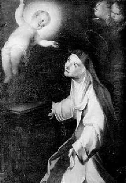 St. Teresa Of Avila Oil Painting by Francesco de Mura