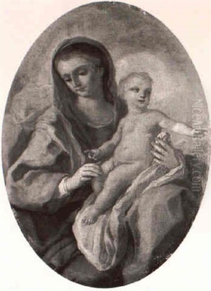 La Vierge Et L'enfant Oil Painting by Francesco de Mura