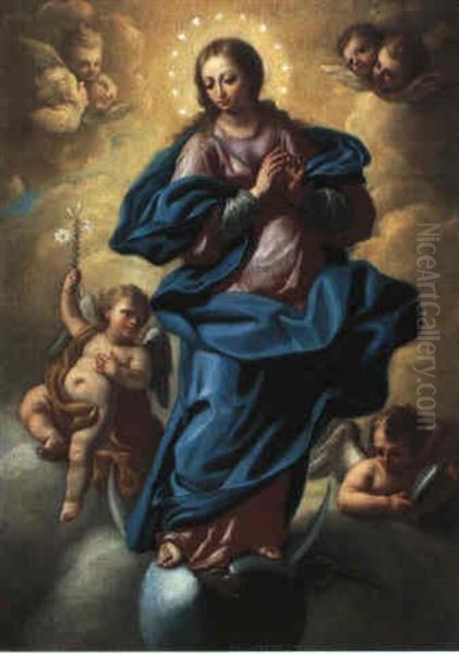 Maria Immaculata Oil Painting by Francesco de Mura