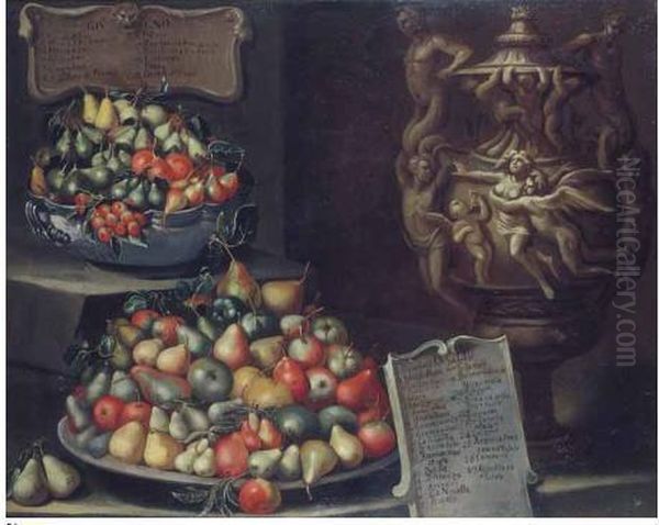 Pere Del Mese Di Giugno E Luglio Oil Painting by Bartolommeo Bimbi