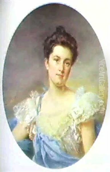 Jeune Femme Oil Painting by Alphonse Muraton