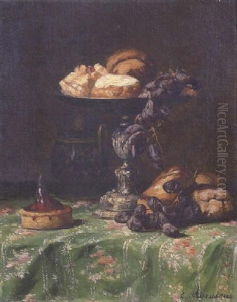 Nature Morte Oil Painting by Euphemie Muraton