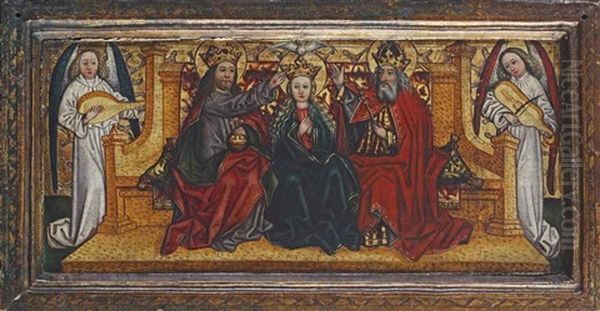 The Coronation Of The Virgin Oil Painting by Peter Murer