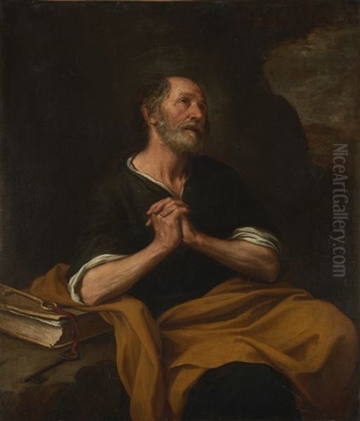 The Penitent Saint Peter Oil Painting by Bartolome Esteban Murillo