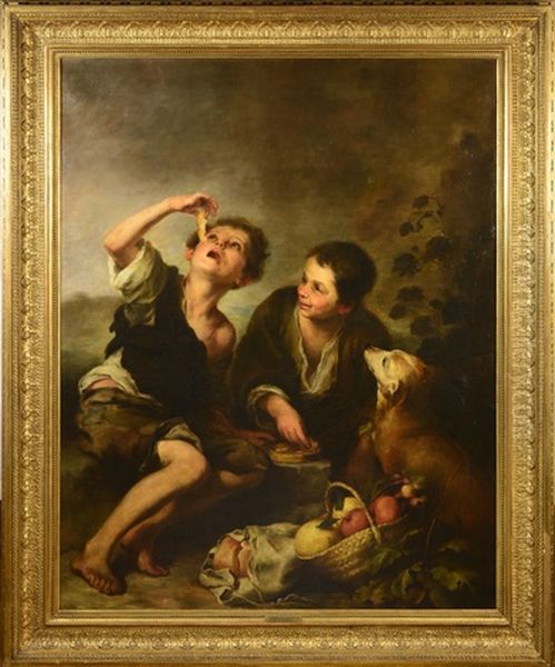 Pie Eaters Oil Painting by Bartolome Esteban Murillo