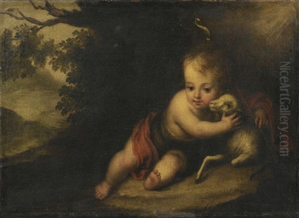 The Young Saint John The Baptist Oil Painting by Bartolome Esteban Murillo