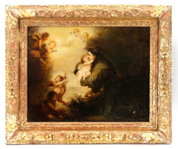 Vision Of Saint Anthony Oil Painting by Bartolome Esteban Murillo