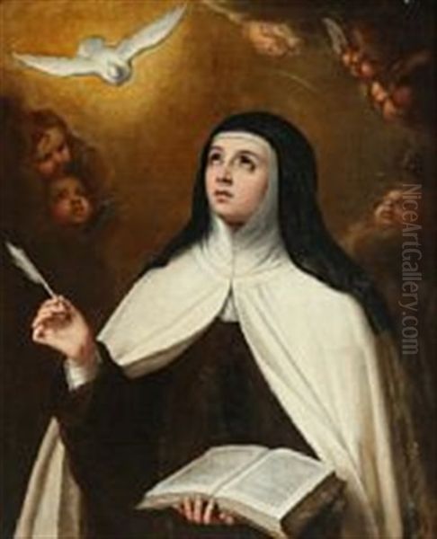 St. Theresa Oil Painting by Bartolome Esteban Murillo