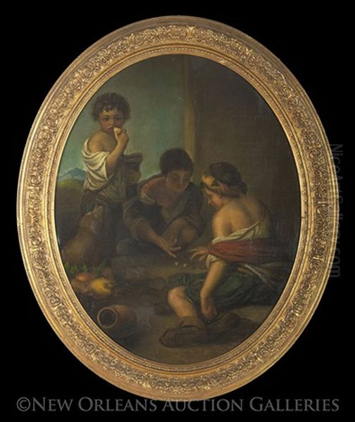 The Game Players Oil Painting by Bartolome Esteban Murillo