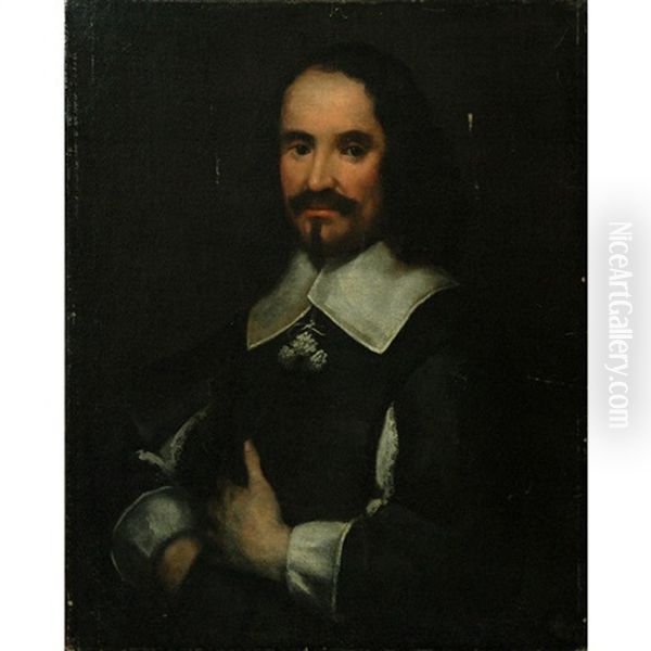 Portrait Of Gentleman, Said To Be Don Andres De Andrade Y La Cal Oil Painting by Bartolome Esteban Murillo