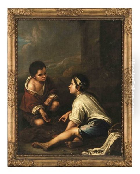 Wurfelspielende Kinder Oil Painting by Bartolome Esteban Murillo