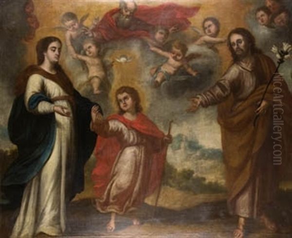 Sagrada Familia Oil Painting by Bartolome Esteban Murillo