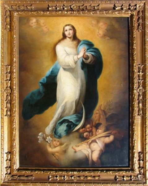 The Assumption Of Mary Oil Painting by Bartolome Esteban Murillo