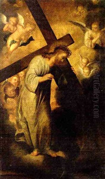 Christ On The Road To Calvary Oil Painting by Bartolome Esteban Murillo