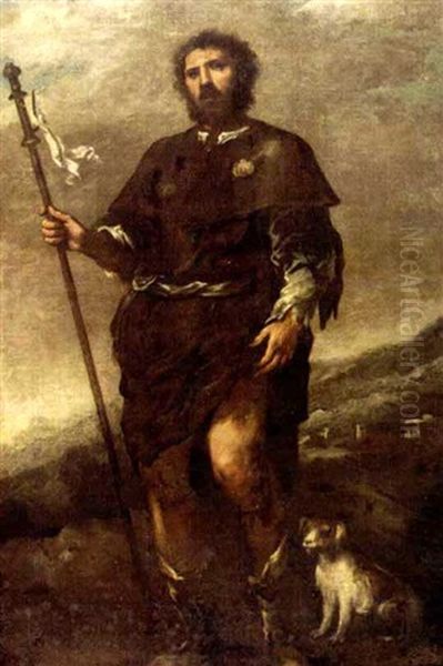 Der Heilige Rochus Oil Painting by Bartolome Esteban Murillo