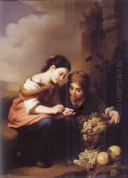 La Petite Marchande De Fruits Oil Painting by Bartolome Esteban Murillo