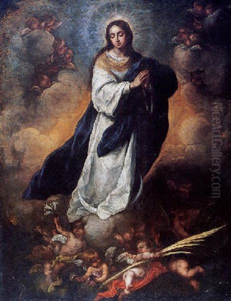 Immaculada Oil Painting by Bartolome Esteban Murillo