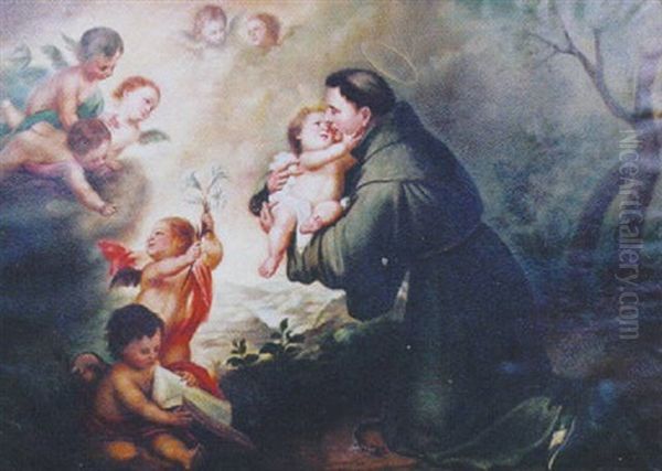 The Vision Of St. Anthony Oil Painting by Bartolome Esteban Murillo