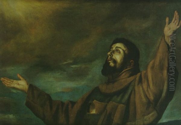 Der Stigmatisierte Heilige Franziskus Oil Painting by Bartolome Esteban Murillo