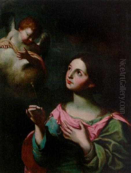 Saint Lucy(?) Oil Painting by Bartolome Esteban Murillo