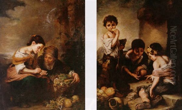 The Young Grape Seller Oil Painting by Bartolome Esteban Murillo