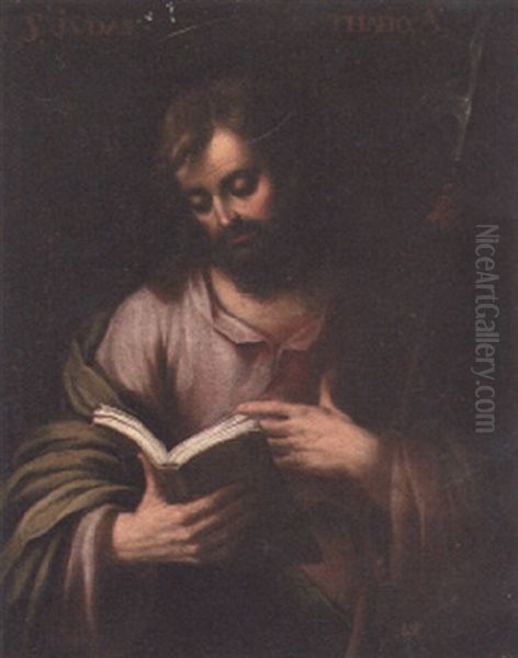 Saint Jude Oil Painting by Bartolome Esteban Murillo