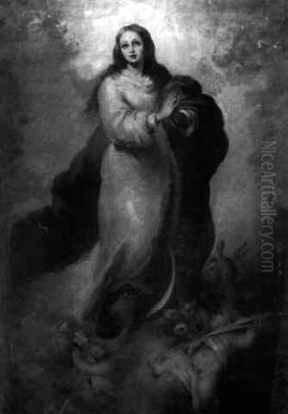 Assumption Of The Virgin Oil Painting by Bartolome Esteban Murillo