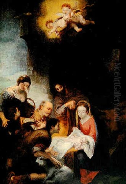 La Natividad Oil Painting by Bartolome Esteban Murillo