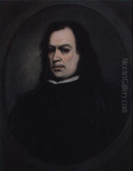 Autoportrait Dans Un Ovale Peint Oil Painting by Bartolome Esteban Murillo