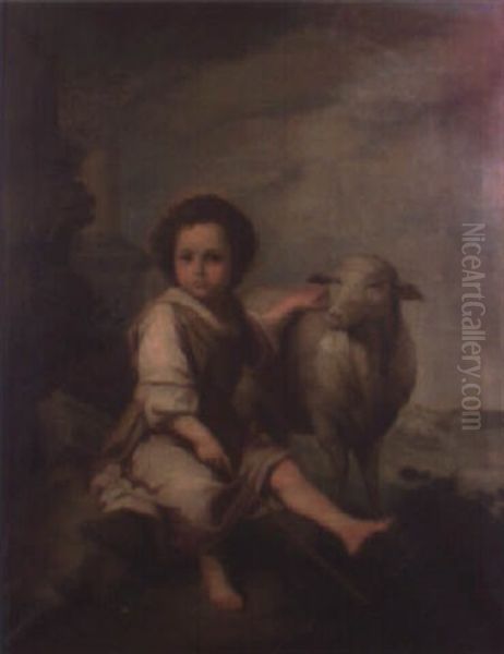 Divino Pastor Oil Painting by Bartolome Esteban Murillo