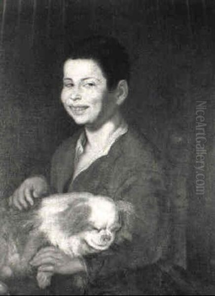 L'enfant Au Chien Oil Painting by Bartolome Esteban Murillo