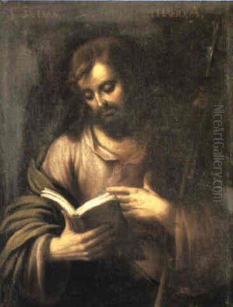 Saint Jude The Apostle Oil Painting by Bartolome Esteban Murillo