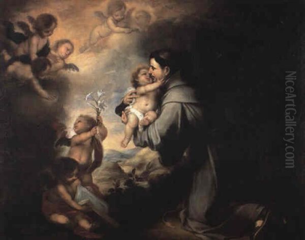 The Vision Of St. Anthony Of Padua Oil Painting by Bartolome Esteban Murillo