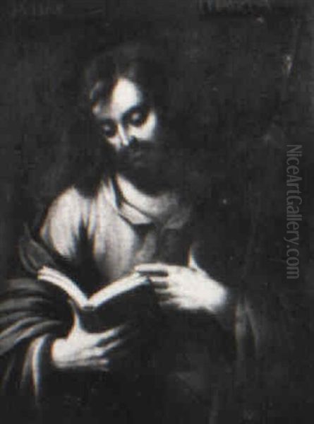 St. Judas Reading A Book Oil Painting by Bartolome Esteban Murillo