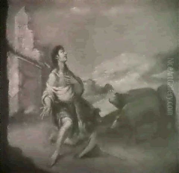 The Prodigal Son As A Swineherd Oil Painting by Bartolome Esteban Murillo